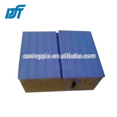 ISO Certificated Color Steel Rockwool Roof Sandwich Panel